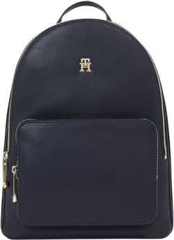Tommy Hilfiger Damen Rucksack Essential Backpack Corp Handgepäck, Mehrfarbig (Space Blue), Onesize von Tommy Hilfiger