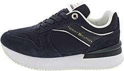 Tommy Hilfiger Damen Runner Sneaker Elevated Feminine Runner Sportschuhe, Blau (Space Blue), 38 EU von Tommy Hilfiger