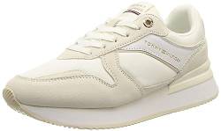 Tommy Hilfiger Damen Runner Sneaker Elevated Feminine Runner Sportschuhe, Weiß (White), 41 EU von Tommy Hilfiger