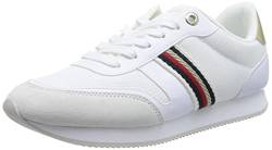 Tommy Hilfiger Damen Runner Sneaker Essential Runner Sportschuhe, Weiß (White), 42 EU von Tommy Hilfiger
