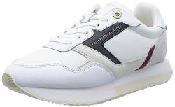 Tommy Hilfiger Damen Runner Sneaker Essential TH Runner Sportschuhe, Weiß (White/Red/White/Blue), 39 EU von Tommy Hilfiger