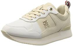 Tommy Hilfiger Damen Runner Sneaker TH Essential Runner Sportschuhe, Elfenbein (Feather White), 40 EU von Tommy Hilfiger