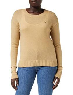 Tommy Hilfiger Damen SOFTWOOL C-NK Sweater WW0WW35882 Pullover, Braun (Countryside Khaki), XL von Tommy Hilfiger