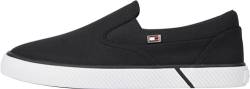 Tommy Hilfiger Damen Schuhe Canvas Slip-On Slipper, Schwarz (Black), 39 von Tommy Hilfiger