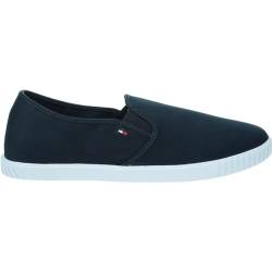 Tommy Hilfiger Damen Schuhe Canvas Slip-On Sneaker Slipper, Blau (Space Blue), 37 von Tommy Hilfiger