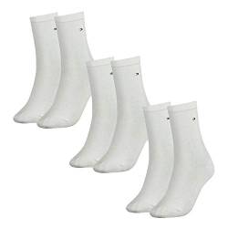 Tommy Hilfiger Damen Socken, Classic, Strümpfe, 6er Pack (Weiß, 35-38 (6 Paar)) von Tommy Hilfiger