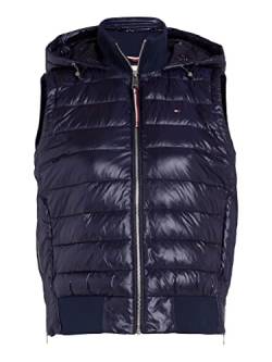 Tommy Hilfiger Damen Sporty Sorona Side Zip Vest WW0WW35079 Westen, Blau (Desert Sky), XXL von Tommy Hilfiger