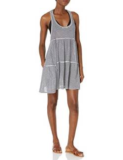 Tommy Hilfiger Damen Strandkleid Bademode Cover Up, Kapitän des Himmels (Sky Captain), Small-Medium von Tommy Hilfiger