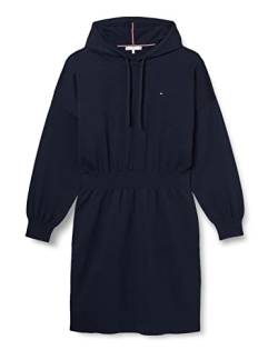 Tommy Hilfiger Damen Stretch Ctn Pencil Hoodie Dress WW0WW35611 Strickkleider, Blau (Desert Sky), 3XL von Tommy Hilfiger