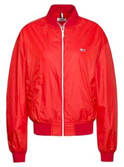 Tommy Hilfiger Damen TJW Recycled Bomber Jacke, Scharlachrot (Flame Scarlet), Medium von Tommy Hilfiger