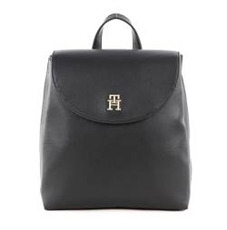 Tommy Hilfiger Damen Tommy Life Backpack AW0AW13148 Rucksäcke, Schwarz (Black) von Tommy Hilfiger