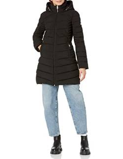 Tommy Hilfiger Damen Tw2mp164-blk-xl Lange verstaubare Jacke, Schwarz, XL von Tommy Hilfiger