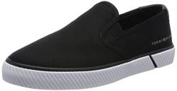 Tommy Hilfiger Damen Vulcanized Sneaker Essential Slip-On Schuhe, Schwarz (Black), 39 EU von Tommy Hilfiger