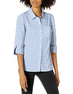 Tommy Hilfiger Damen W7rmn530-487-1x Hemd mit Button-Down-Kragen, Cornell Blue Stripe, 1X von Tommy Hilfiger