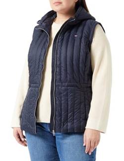 Tommy Hilfiger Damen Weste Crv Feminine Lw Down Vest Steppweste, Blau (Desert Sky), 52 von Tommy Hilfiger