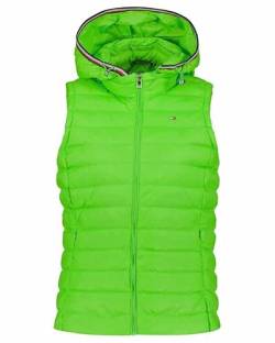 Tommy Hilfiger Damen Weste Steppweste, Grün (Spring Lime), L von Tommy Hilfiger