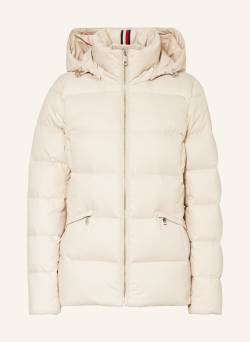 Tommy Hilfiger Daunenjacke Mit Abnehmbarer Kapuze beige von Tommy Hilfiger