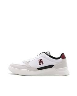 Tommy Hilfiger ELEVATED CUPSOLE LTH MIX, weiß(ybswhite), Gr. 43 von Tommy Hilfiger