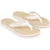 Tommy Hilfiger HILFIGER BEACH SANDAL Zehentrenner, Sommerschuh, Schlappen, Poolsildes mit logobedruckter Decksohle von Tommy Hilfiger