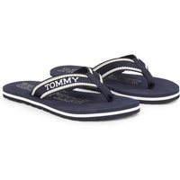 Tommy Hilfiger HILFIGER BEACH SANDAL Zehentrenner, Sommerschuh, Schlappen, Poolsildes mit logobedruckter Decksohle von Tommy Hilfiger