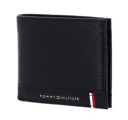 Tommy Hilfiger Herren, Leder, Th Central Mini-Geldbörse Reisezubehör-Bi-Fold-Brieftasche, Schwarz, Einheitsgröße von Tommy Hilfiger