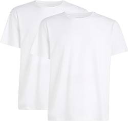 Tommy Hilfiger Herren 2er Pack T-Shirts Rundhalsausschnitt, Weiß (White/White), XXL von Tommy Hilfiger