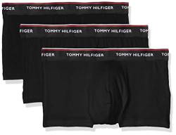 Tommy Hilfiger Herren 3er Pack Boxershorts Low Rise Trunks Baumwolle, Schwarz (Black), L von Tommy Hilfiger