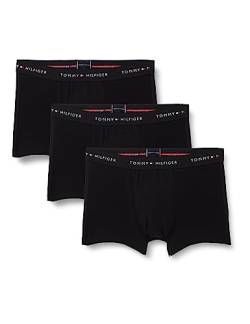 Tommy Hilfiger Herren 3er Pack Boxershorts Trunks Unterwäsche, Schwarz (Black/Black/Black), M von Tommy Hilfiger