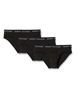 Tommy Hilfiger Herren 3er Pack Unterhosen Briefs Unterwäsche, Schwarz (Black/Black/Black), S von Tommy Hilfiger