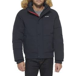 Tommy Hilfiger Herren Arctic Cloth Gesteppte Schnorchel-Bomberjacke, Navy Tech, XL von Tommy Hilfiger