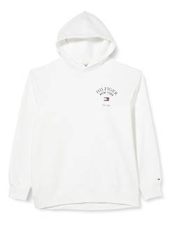 Tommy Hilfiger Herren BT-Arched Varsity Hoody-B MW0MW35042 Hoodies, Weiß (White), 3XL von Tommy Hilfiger