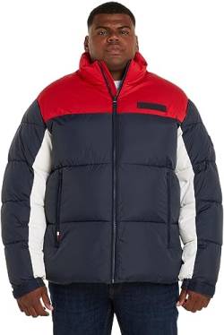 Tommy Hilfiger Herren BT-New York Puffer Jacket-B MW0MW34093 Gewebte Jacken, Blau (RWB Colourblock), 3XL von Tommy Hilfiger