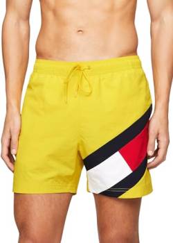 Tommy Hilfiger Herren Badehose SF Medium Drawstring Lang, Gelb (Valley Yellow), L von Tommy Hilfiger