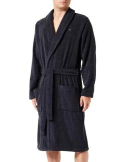 Tommy Hilfiger Herren Bademantel Baumwolle, Blau (Desert Sky), S von Tommy Hilfiger