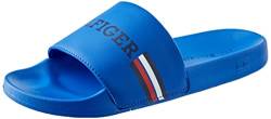 Tommy Hilfiger Herren Badeschuhe Flag Pool Slide Badelatschen, Blau (Ultra Blue), 40 von Tommy Hilfiger