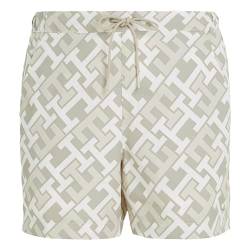 Tommy Hilfiger Herren-Badeshorts "Monogram", mittellang, Beige, XL von Tommy Hilfiger