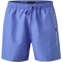 Tommy Hilfiger Herren Badeshorts blau Mikrofaser unifarben von Tommy Hilfiger