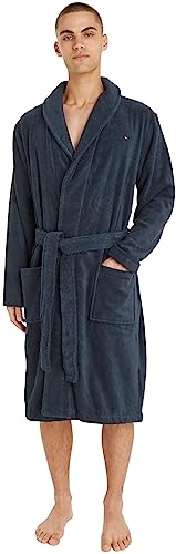 Tommy Hilfiger Herren Bathrobe 2s87905539 Bademäntel, Blau (Navy Blazer), M EU von Tommy Hilfiger