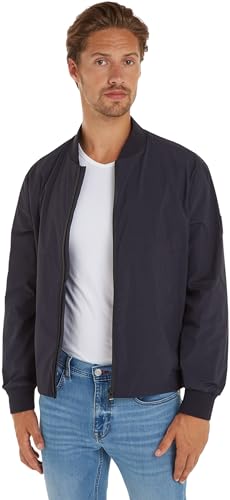 Tommy Hilfiger Herren Bomberjacke Portland Übergangsjacke, Blau (Desert Sky), L von Tommy Hilfiger