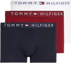 Tommy Hilfiger Herren Boxershorts Trunks Unterwäsche, Mehrfarbig (Des Sky/White/Rouge), L von Tommy Hilfiger