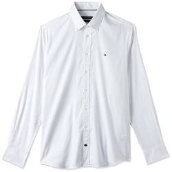 Tommy Hilfiger Herren CL Flex OXF RF Shirt MW0MW29969 Hemden, Weiß (White), 44W von Tommy Hilfiger