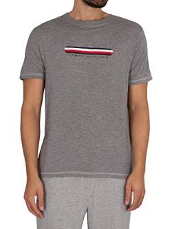 Tommy Hilfiger Herren CN SS Tee UM0UM02348 Kurzarm T-Shirts, Grau (Medium Grey Heather), L von Tommy Hilfiger