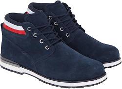 Tommy Hilfiger Herren CORE Hilfiger Suede Boot FM0FM04800 Outdoor-Stiefel, Blau (Desert Sky), 40 EU von Tommy Hilfiger