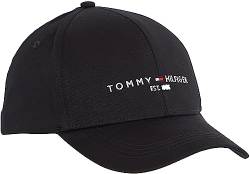 Tommy Hilfiger Herren Cap TH Established Basecap, Schwarz (Black), Einheitsgröße von Tommy Hilfiger