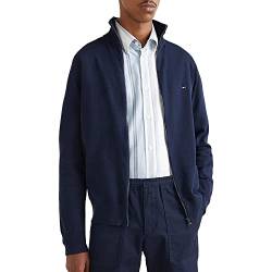 Tommy Hilfiger Herren Cardigan 1985 Zip Through mit Reißverschluss, Blau (Desert Sky), M von Tommy Hilfiger