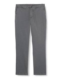 Tommy Hilfiger Herren Chino Denton Pow Check Stretch, Grau (Hydrogen Grey), 32W / 34L von Tommy Hilfiger