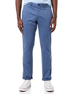 Tommy Hilfiger Herren Chinos Denton TH Flex Satin Stretch, Blau (Faded Indigo), 28W / 29L von Tommy Hilfiger