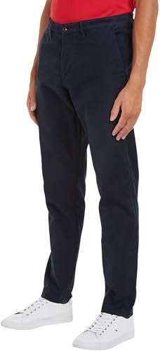 Tommy Hilfiger Herren Chinos Harlem Gabardine mit Stretch, Blau (Desert Sky), 34W/32L von Tommy Hilfiger