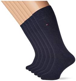Tommy Hilfiger Herren Classic Socken, Marineblau, 47/49 (6er Pack) von Tommy Hilfiger