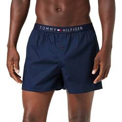 Tommy Hilfiger Herren Cotton Woven Icon Boxershorts, Navy Blazer, L EU von Tommy Hilfiger